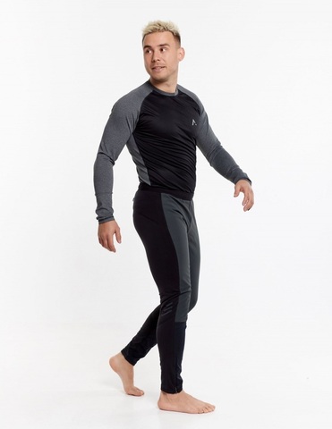 Мужские утепленные лосины Arswear Softshell Pro серые
