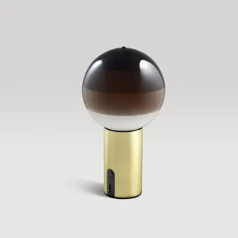 Фото: Настольный светильник Dipping Light Portable шоколадный-матовая латунь - основной вид