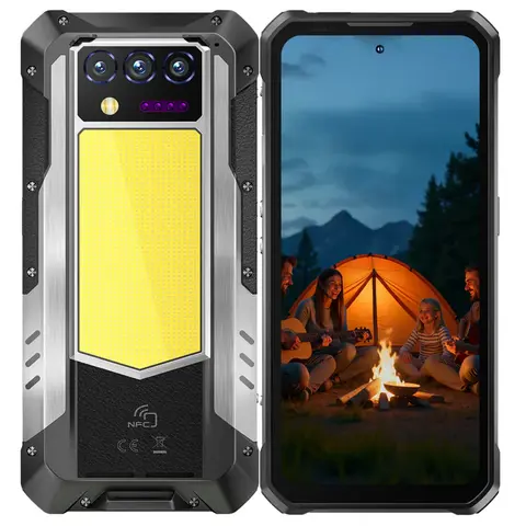 Купить OUKITEL WP100 Titan 5G Rugged Phone 6,8-дюймовый 120 Гц, 33000 мАч Кемпинговый фонарь, функция проекции большого мобильного устройства (12GB+512GB NFC) по доступной цене
