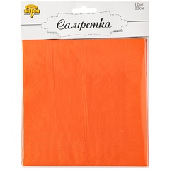 Салфетка оранжевая 33см 12шт