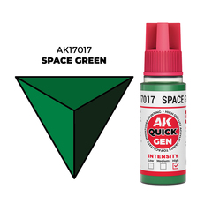 AK Interactive Space Green Quick Gen - контрастная акриловая краска, 18 мл