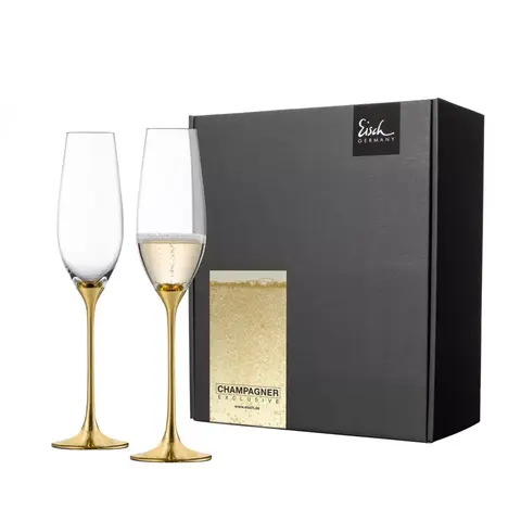 Набор из 2 бокалов для шампанского золото Champagner Exclusive 180 мл EISCH арт. 47750094
