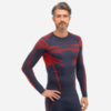 Мужской термолонгслив Brubeck Dry navy-red - 1