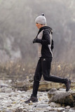 Премиальный костюм для лыж и зимнего бега Nordski Hybrid Hood Black/Grey женский