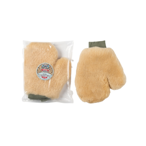 Leraton Бежевая варежка из меха ягнёнка LAMBSWOOL MITT MW3