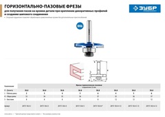 ЗУБР 50.8 x 2 мм, хвостовик 8 мм, фреза горизонтально-пазовая, Профессионал (28757-50.8-2)