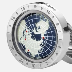 Запонки 1858 Geosphere синего цвета