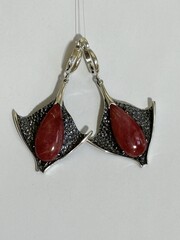 Манта (серьги из серебра)