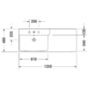 Duravit P3 Comforts 2333120000 Раковина мебельная
