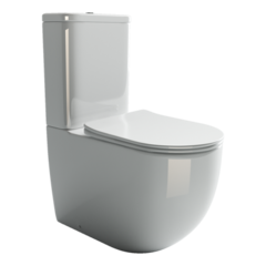 Ceramica Nova CN1801-B Напольная пристенная чаша унитаза с сиденьем-крышкой с микролифтом, цвет: белый фото