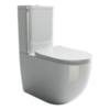 Ceramica Nova CN1801-B Напольная пристенная чаша унитаза с сиденьем-крышкой с микролифтом, цвет: белый