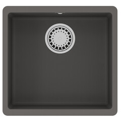 Lemark 9910071 Кухонная мойка Lemark SINARA 440-U подстольного монтажа из кварцгранита цвет: Серый шёлк фото