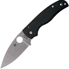 Фото Складной нож Spyderco Shaman 229GP, сталь CPM® S30V™ Stonewash Plain, рукоять стеклотекстолит G10, чёрный