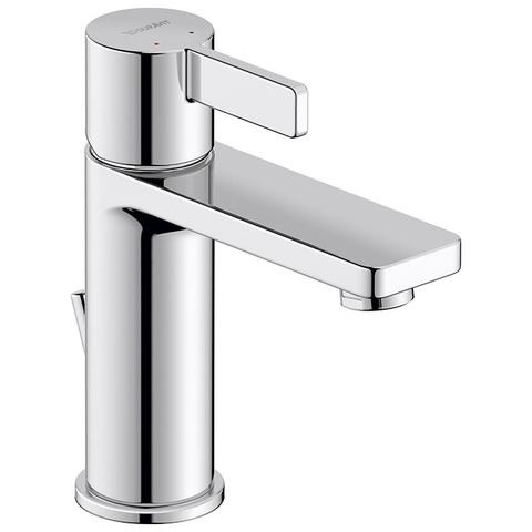 Duravit D-Neo DE1020001010 Смеситель для раковины на 1 отв., с донным клапаном, h=165мм, излив 109мм цвет: хром