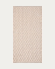 Ковер Mascarell из хлопка и полиэстера белого цвета 70 x 140 см