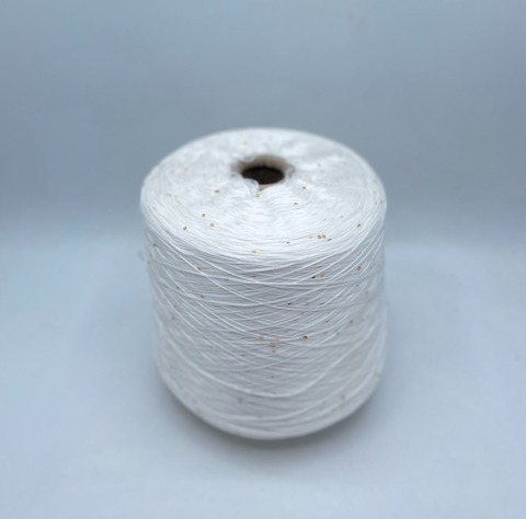 G&G Filati  (пр.Италия),art-Eucalipto, 560м/100гр, 100%Эвкалипт+пайетка(золото) , цвет-Молочный, арт-34036