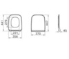 VitrA 810-003-009 Универсальное сиденье с микролифтом, дюропласт