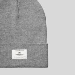 Шапка Alpha Industries Essential Beanie Medium Charcoal Heather (Серая)