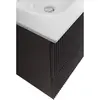 BelBagno UNO-600-2C-SO-GSO База под раковину подвесная с фрезерованными ручками по всей длине фасада с двумя выкатн. ящ., Темно-Серый Матовый, 600x455x608