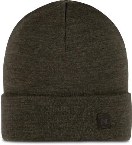 Картинка шапка-бини Buff Hat Wool Heavyweight Solid Bark - 1