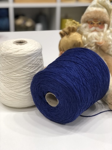 Меринос 90% с кашемиром 10% New Mill IVY 250 сине-фиолетовый меланж
