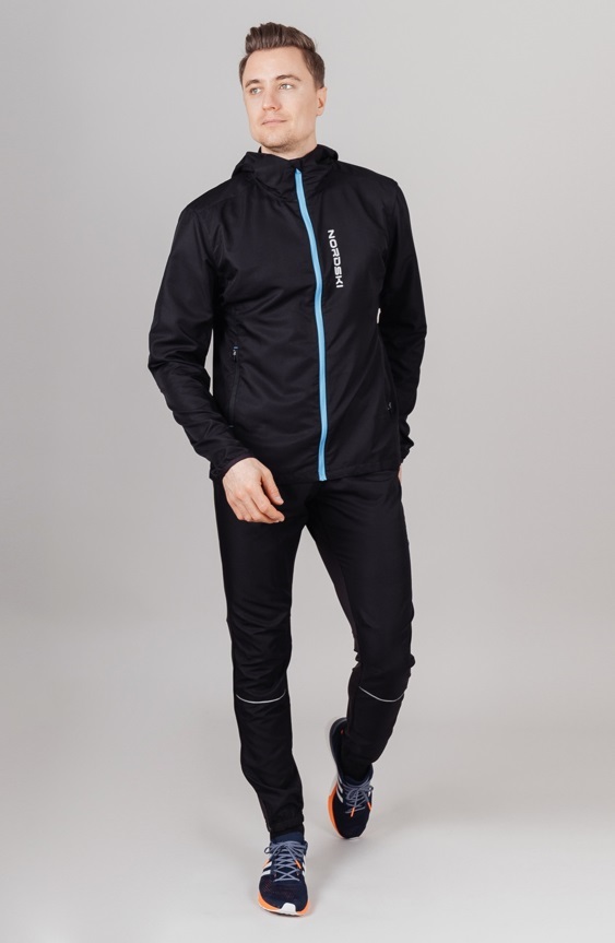 Nordski Run костюм для бега мужской black-blue
