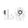 Alcaplast AG210901240 Слив для писсуара