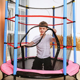 Батут детский DFC SMRKIDS 55" с сеткой, PINK фото №12