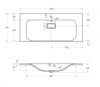 BelBagno BB1000/450-LV-MR-FT Раковина из литьевого мрамора, цвет: белый