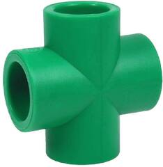Крестовина RIIFO Alba PP-R 25-25-25-25 зеленая, уп 5 шт