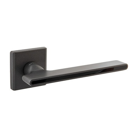 Ручки дверные APECS Ultra H-60145-A-GRF/B графит/черный
