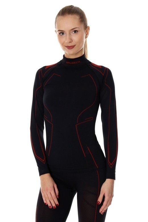 Brubeck Motor Cooler женский комплект термобелья black-red - 2