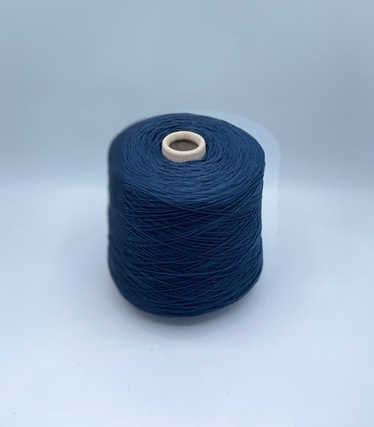 Бобинная пряжа (пр.Италия), art.Cotone, 350м/100 гр. 100%Хлопок, цвет-Синий , арт.34866