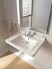 Duravit Starck 3 309700000 Раковина подвесная узкая 700х545 мм. с переливом, с 1 отв под смеситель, цвет белый