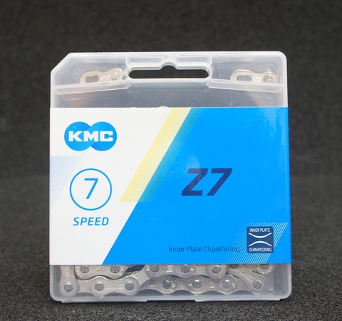 Цепь для велосипеда КМС Z7 116 звеньев 8ск. silver/silver
