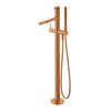 Cezares LEAF-VDP-L-01 Напольный смеситель для ванны с ручным душем, цвет: хром