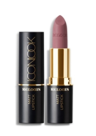 RELOUIS Помада губная матовая ICON LOOK тон:04 пыльная роза