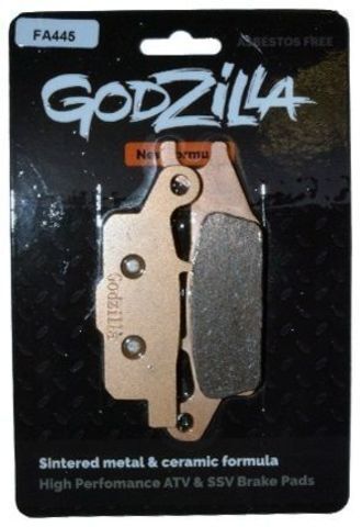 Godzilla Moto FA445 LL Колодки тормозные Godzilla Long Life для Yamaha Grizzly Задние левые. (3B4-W0