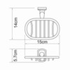 WasserKRAFT Oder K-3069 Мыльница, цвет: хром