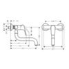 Hansgrohe Focus M41 31825000 Смеситель для кухни настенного монтажа