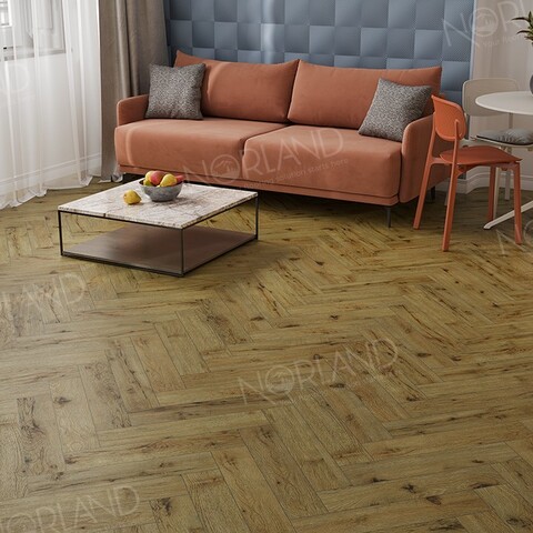 Ламинат Norland Елка Элегантная Сила (Herringbone Elegant Strong) - Дуб Скай (LF304-14)