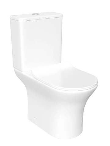 STWORKI Олланд S01400WH Унитаз-компакт напольный с микролифтом, безободковый, белый