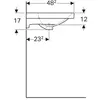 Geberit Acanto 500.620.01.2 Раковина 60x48.2см, белый