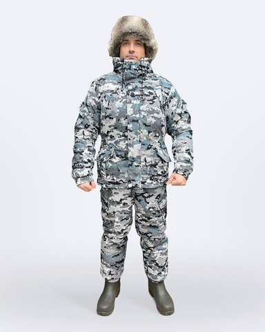 Зимний костюм ГОРНЫЙ –45 °C, Алова, белый камуфляж
