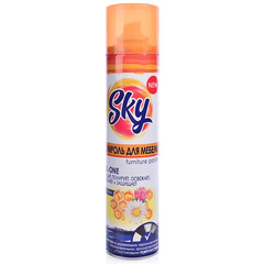 Полироль  для мебели SKY MAX с Воском 300 мл