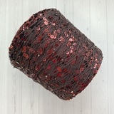 Пряжа Shine Paillettes 6394 бордо на шоколаде