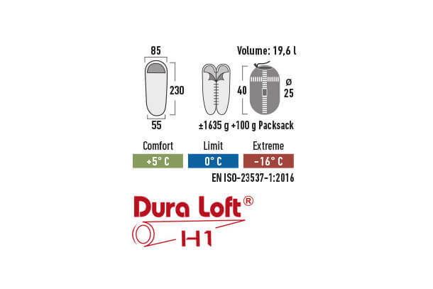 High Peak TR 300 спальный мешок туристический темно-красный - 6