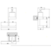 Gessi Rettangolo 20879#031 Стойка дозатором для жидкого мыла и полотенцедержателем, подвесная, цвет: хром/белый