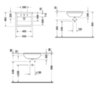 Duravit Starck 3 310550000 Раковина полувстраиваемая 550х460 мм. с переливом, с 1 отв под смеситель, цвет белый