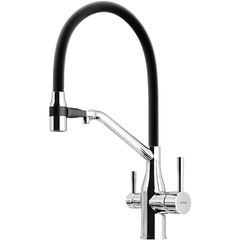 Sancos Orta SC4008CH Смеситель для кухни с гибким изливом и возможностью подключения фильтра для воды, цвет: хром фото